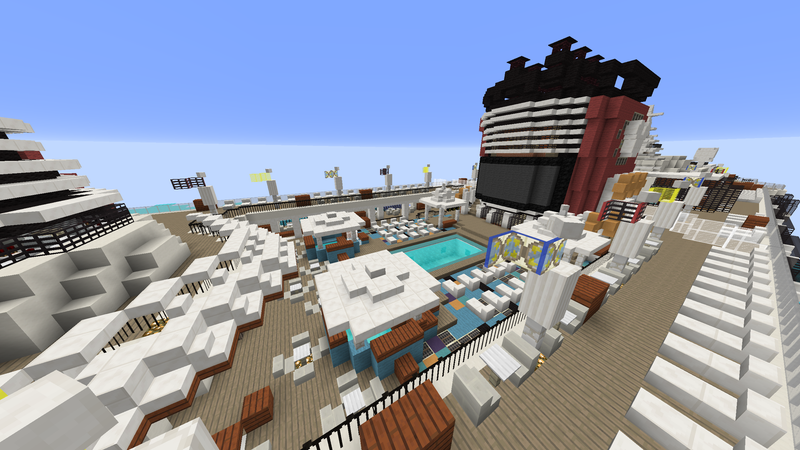 Illustration for article titled Minecrafter Builds Extremely Detailed Replica of Disney Cruise Ship